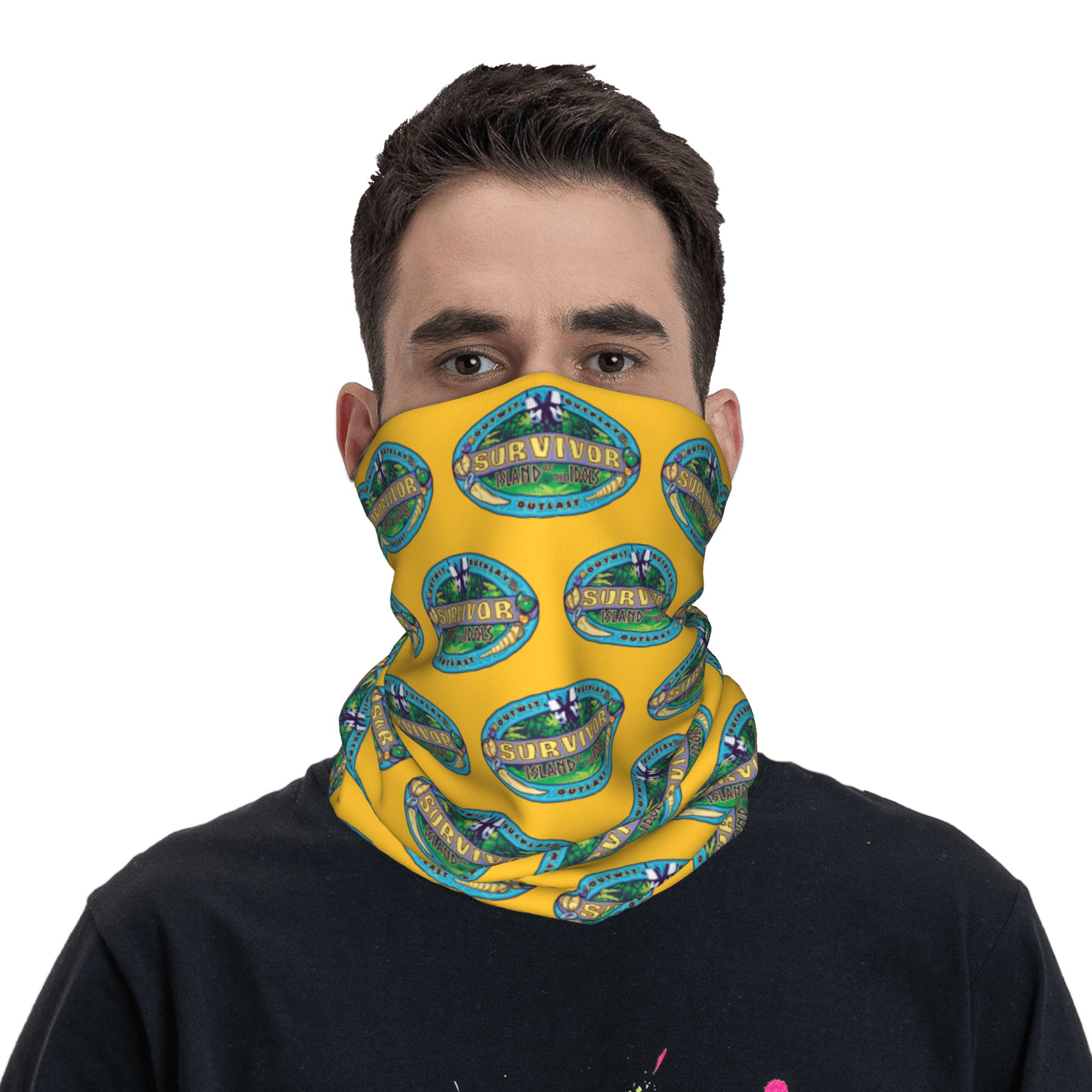 Sports Mask Breathable - S-Survivors Bandana-Halstuch, bedruckter Island of the