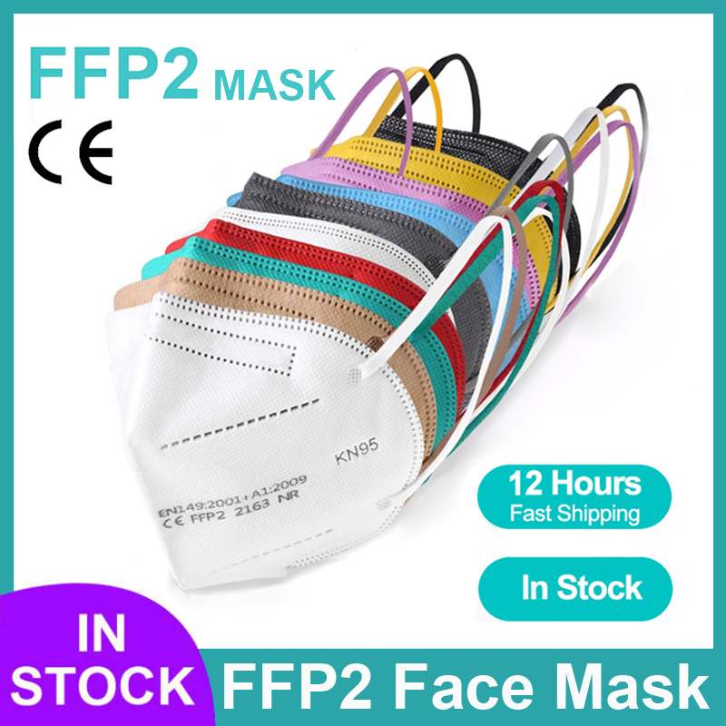 Black Face Mask Pack - 5-lagige FFP2-Masken CE-Zertifiziert KN95 Schmelzgeblasene Filtermaske