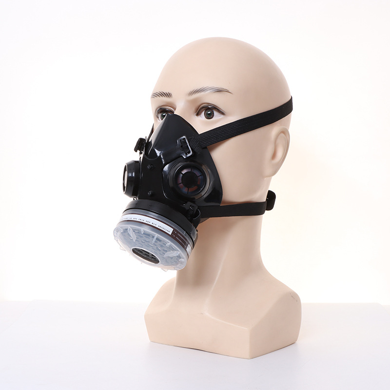 Dust Mask Construction - Neue halbe Gesicht schwarze Gasmaske Atemschutzmaske