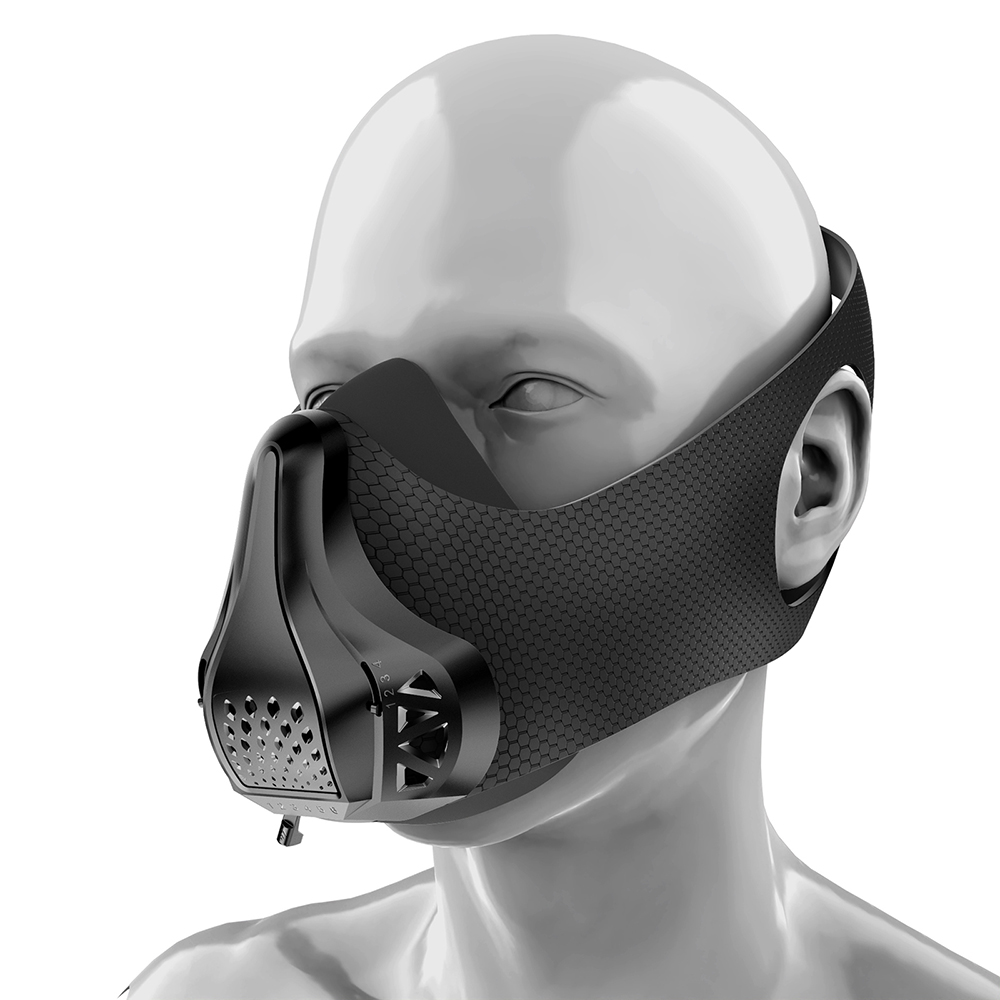 Anti Pollution Mask - Sportmaske, verstellbar, 48 Stufen, Atmung, Luftbeständigkeit,