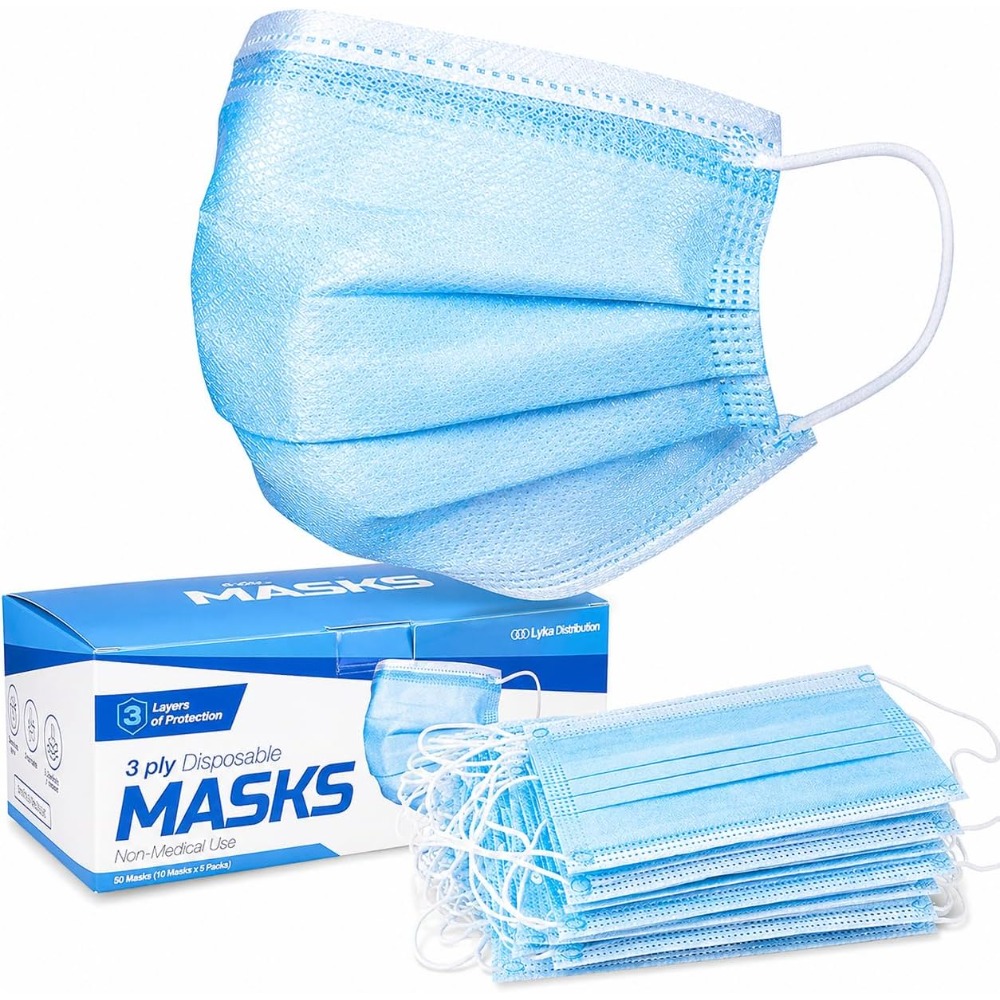Disposable Mask Blue - Gesichtsmaske - Hochwertige Blaue Einwegmasken -