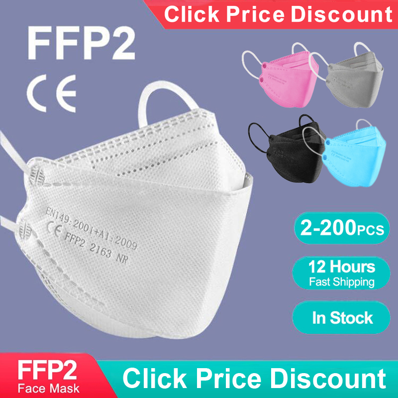 Disposable Surgical Mask - Zertifizierte KN95 FFP2-Maske in Fischform für
