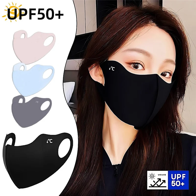 Cloth Face Mask Washable - 1PC Sommer Sonnencreme Gesichtsmaske Atmungsaktive Frauen