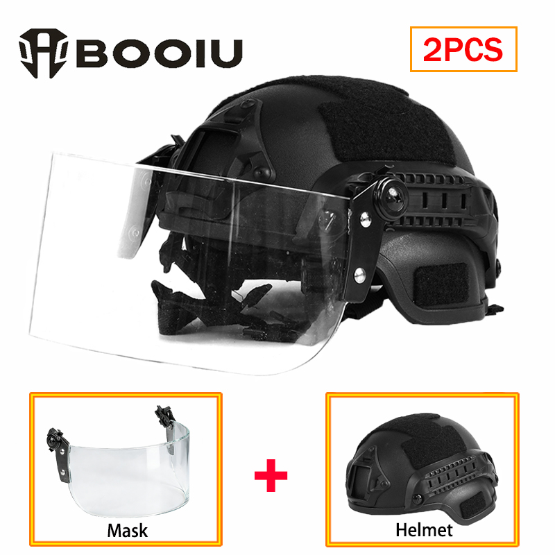 Kids Face Mask - BOOIU Neues Taktisches Helm-Gesichtsmasken-Set für Kinder