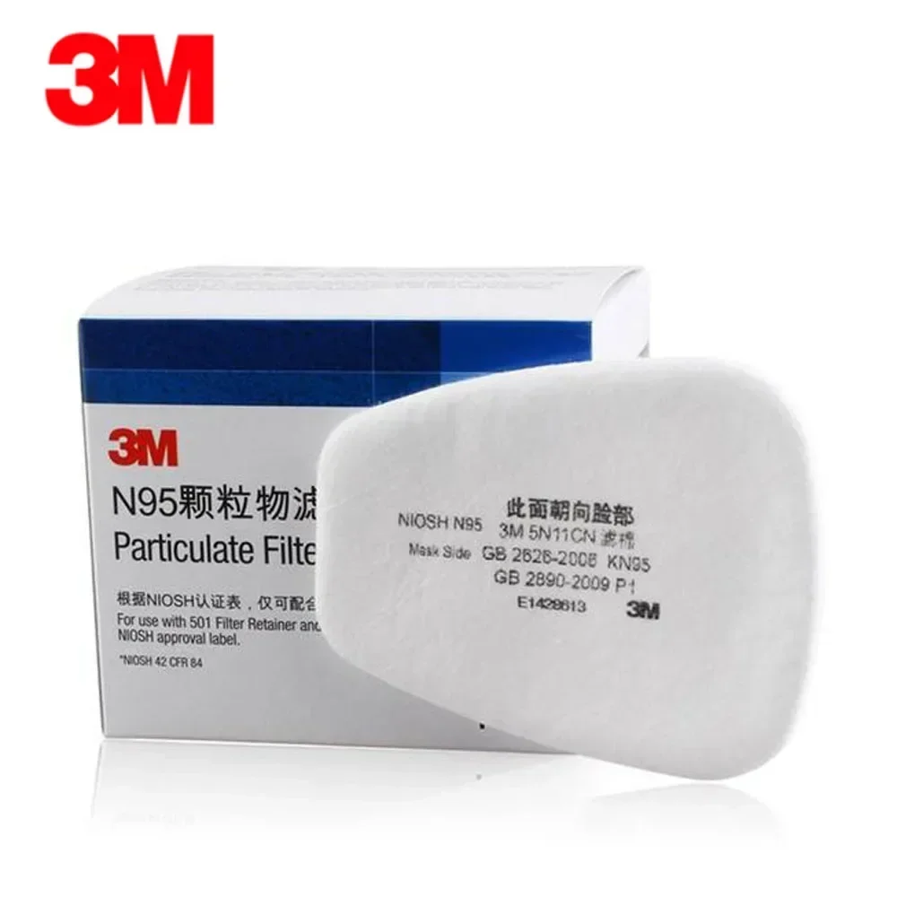 Face Mask Storage Box - 10 Stück/Box 3M 5N11 Baumwollfilter für