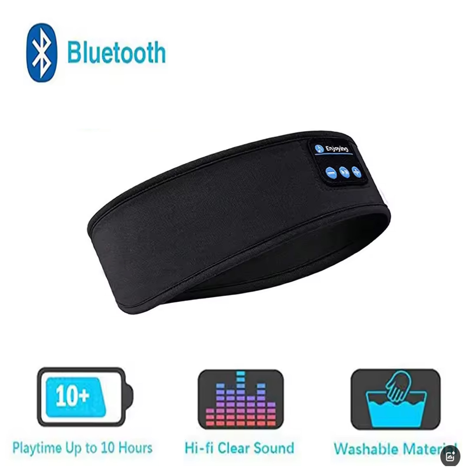 Mask Lanyard Adjustable - Drahtlose Bluetooth Schlafen Stirnband Fone Kopfhörer