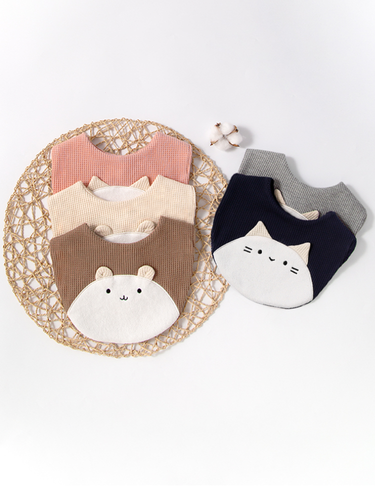 Kids Face Mask - 2 stücke Baby Lätzchen Kätzchen Teddybär