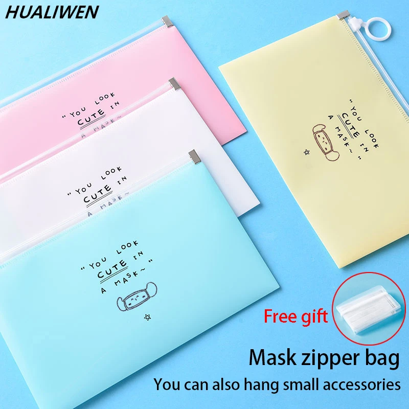 Face Mask Storage Box - 4pc Mode Maske Abdeckung Tasche tragbare