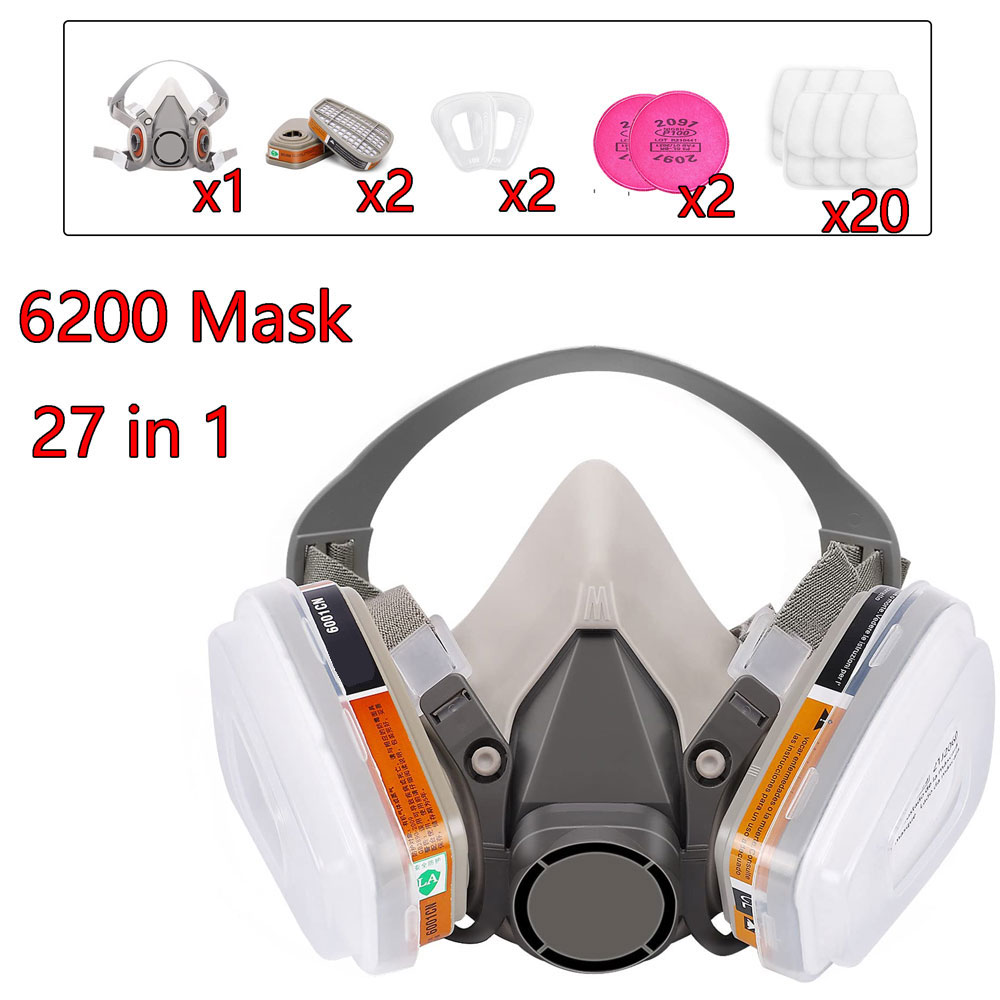 Face Mask Storage Box - Gasmaske 6200 Set für Fahrzeuglackierung mit