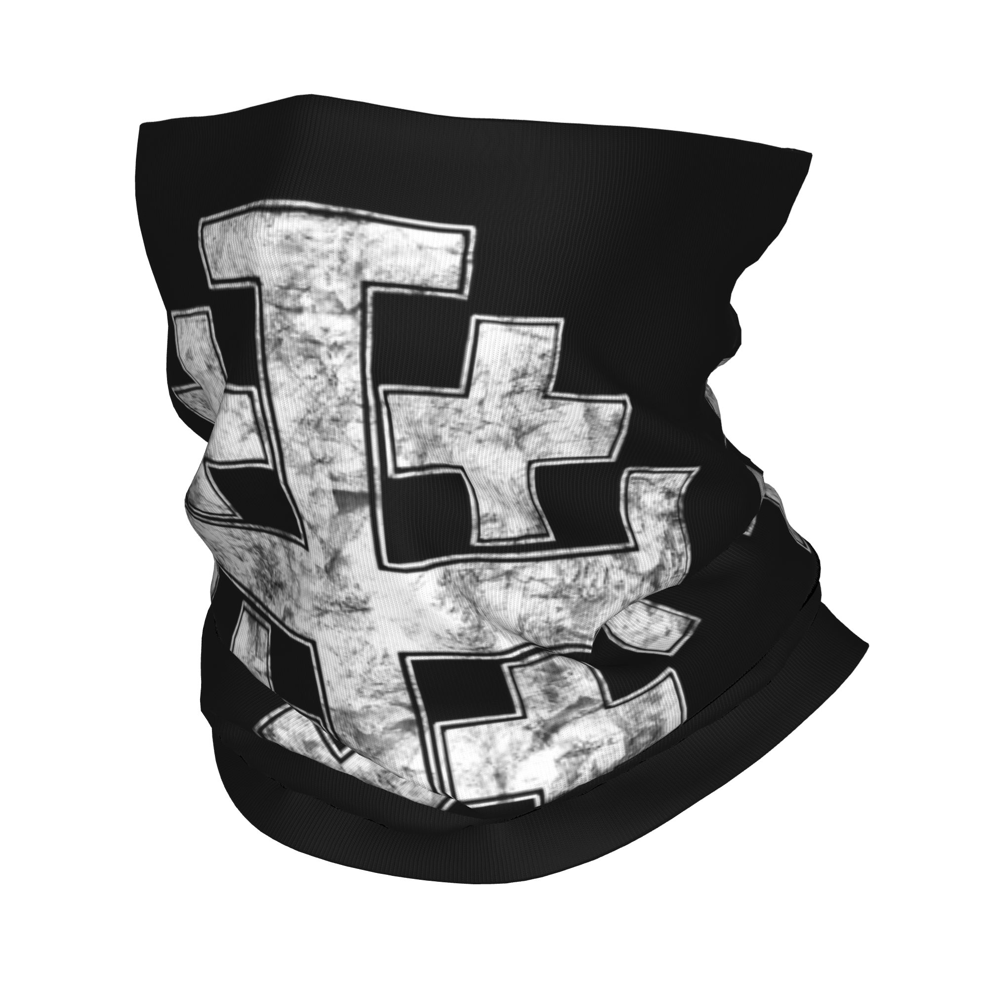 Neck Gaiter Face Cover - Knight Jerusalem Cross Christian Bandana Halstuch