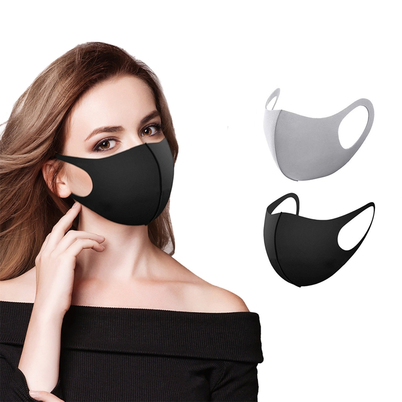 5/10PCS Fashion Solid Earloop  – Cloth Face Mask Washable Bewertung und Preis