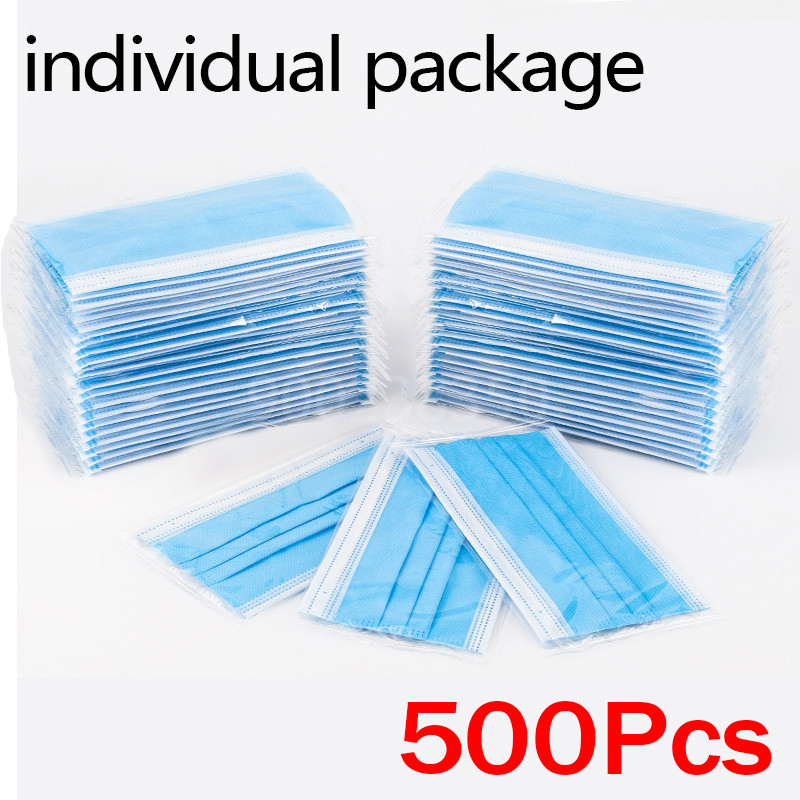 10-100 stücke Einweg-Erwachsen – Disposable Mask Blue Bewertung und Preis