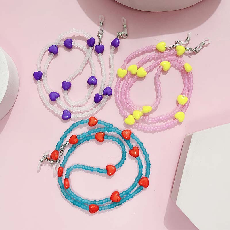 Trend ige Pfirsich Herz Anti-R – Mask Chain Holder Bewertung und Preis